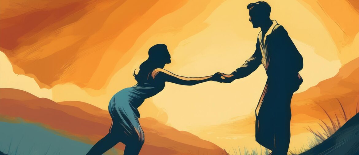 Image showing helping gesture